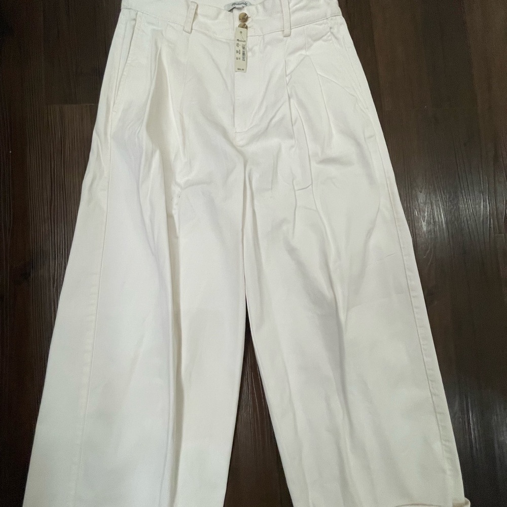 Madewell Pleated Wide Leg Pants